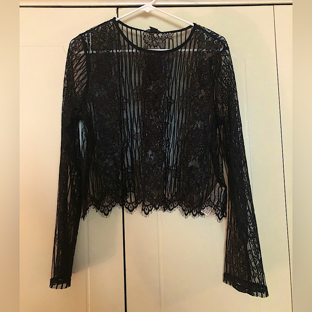NWT Forever 21 Lace Shirt - Size Large